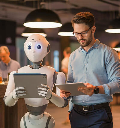 AI Global Solutions office team working on client AI projects